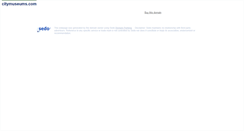 Desktop Screenshot of citymuseums.com